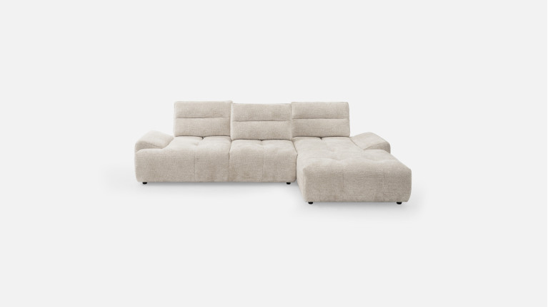 Canapé d'angle chaise longue tissu ANITA | Élégance et confort