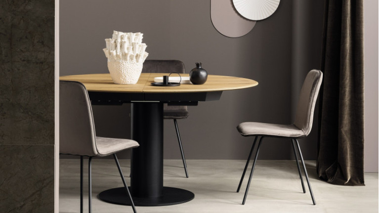 Table de repas extensible ORBY | Table ronde en bois design