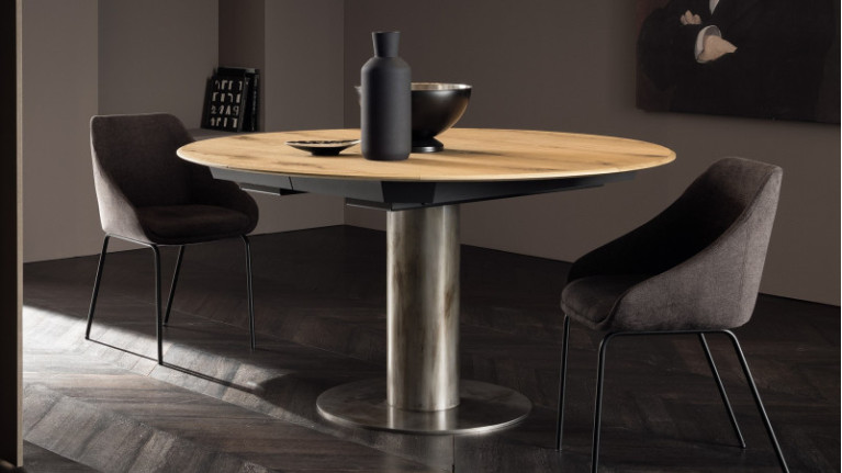 Table de repas extensible ORBY | Table ronde en bois design