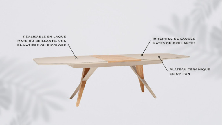 Table de repas extensible CIRCUS | Design contemporain et élégant