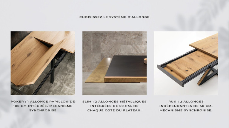 Table de repas extensible ATHENA | Élégance, design et haute qualité