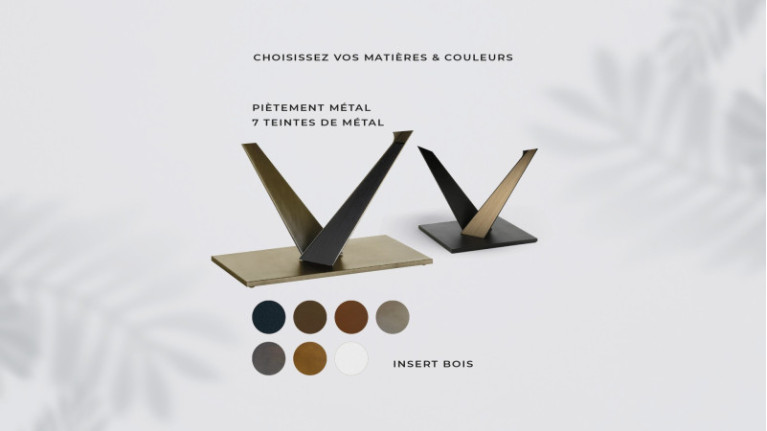 Table de repas carrée WEST | Votre table design ultra-personnalisable