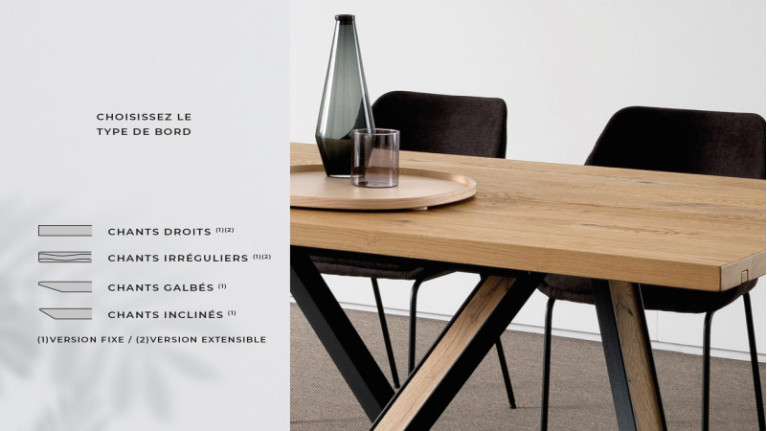 Table de repas extensible WIEN | Un style tendance et chaleureux