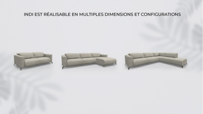 Canapé INDI | Multiples dimensions et configurations