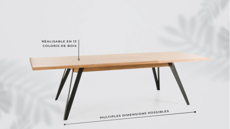 Table de repas extensible FABRIQUE | Une salle à manger haut de gamme