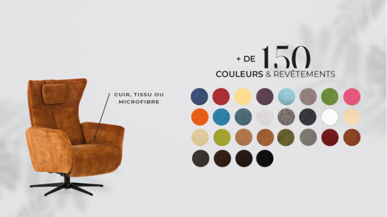 Fauteuil relaxation manuelle OSLO | Optez pour la relaxation design