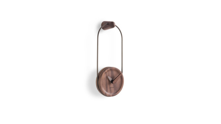 Horloge murale ESLABON | Cadran en bois massif ou marbre.