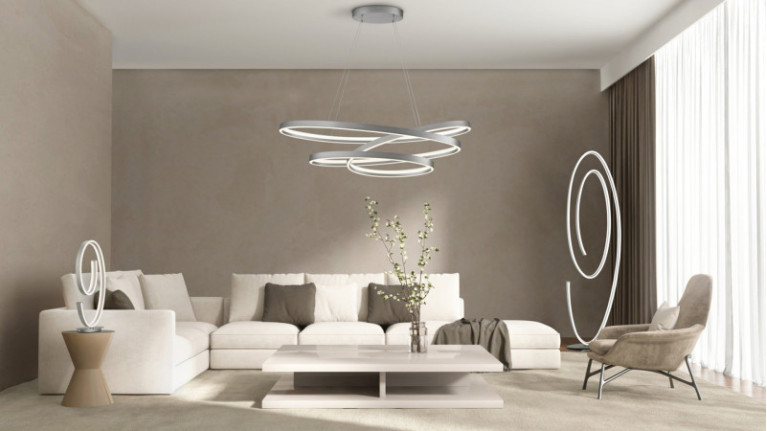 Suspension CIOLA I Design impressionnant. Existe en noir, blanc, gris