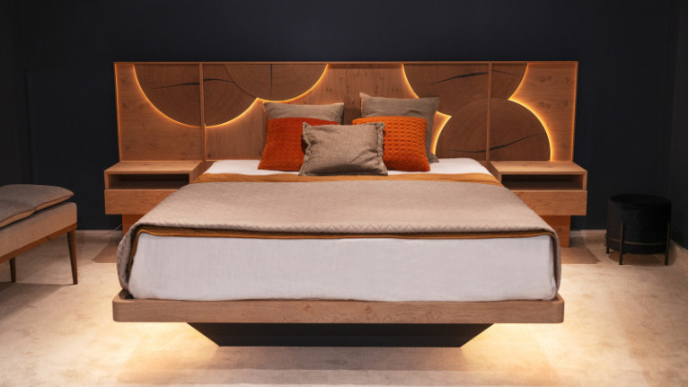 Ensemble de lit avec chevets attenants EQUINOXE | Chambre design