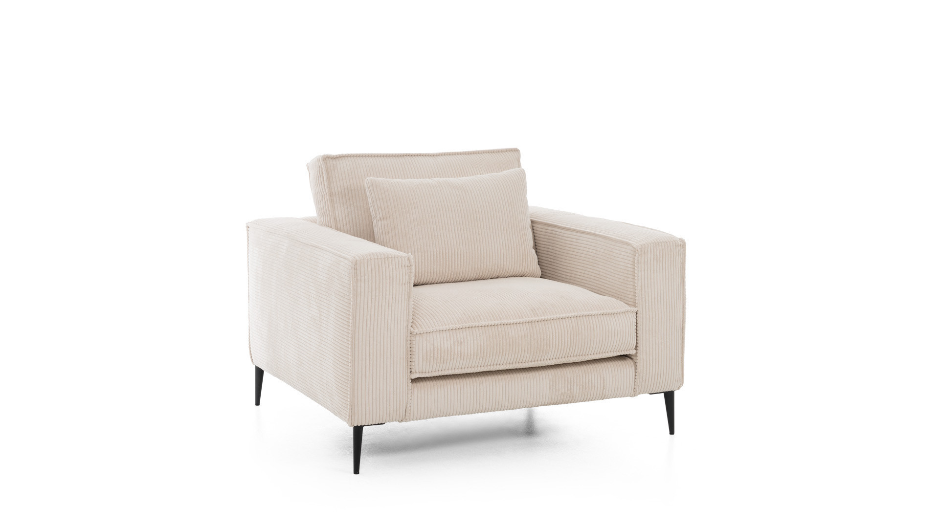 Fauteuil confortable beige CHIANTI