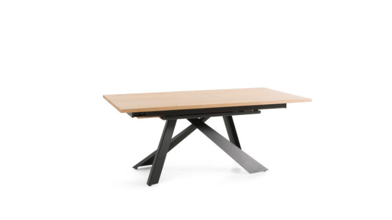 Table de repas extensible METAL - Table extensible proposée en 3 tailles avec plateau rectangulaire. Multiples dimensions dispo