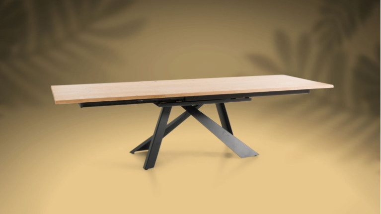 Table de repas extensible METAL | Créez une ambiance chaleureuse