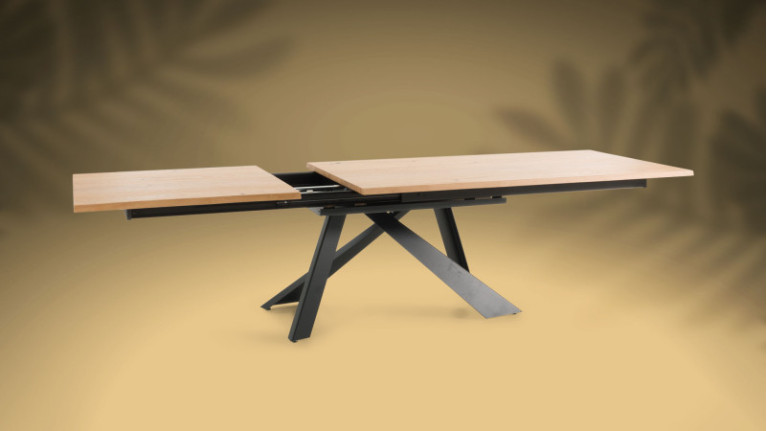 Table de repas extensible METAL | Créez une ambiance chaleureuse