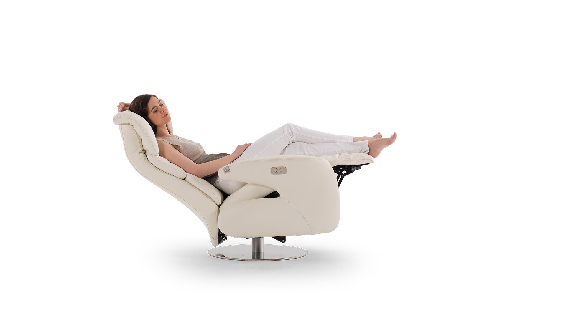 Fauteuil relaxation têtière manuelle ajustable EDEN