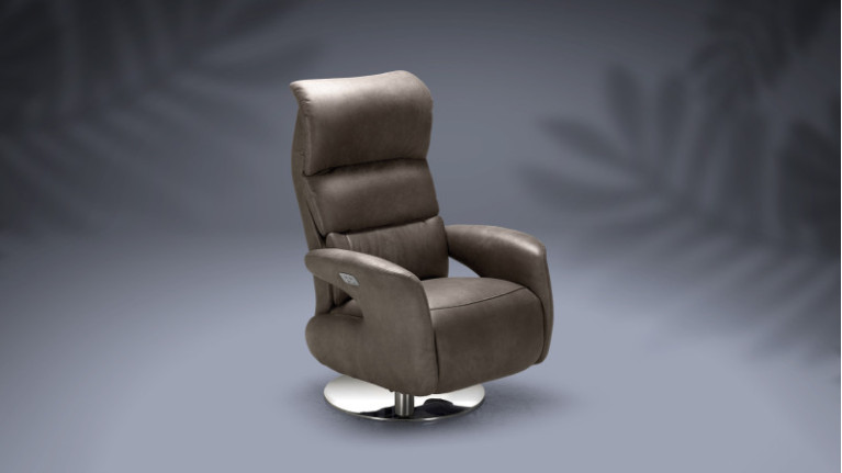 Fauteuil relaxation têtière manuelle ajustable EDEN | Version relax