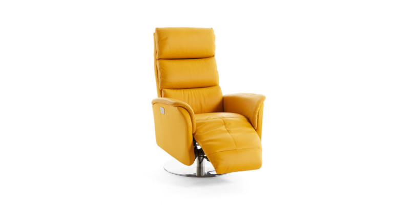 Fauteuil relaxation électrique SMILE - Un fauteuil relax en cuir, tissu ou microfibre, idéal pour vous détendre.