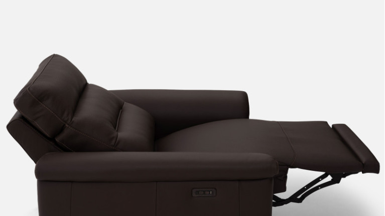 Fauteuil relaxation électrique cuir ALBATROS | Confort moelleux