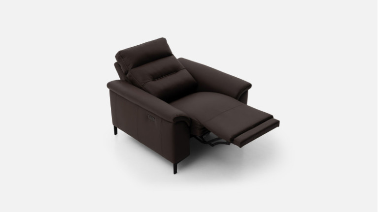 Fauteuil relaxation électrique cuir ALBATROS | Confort moelleux