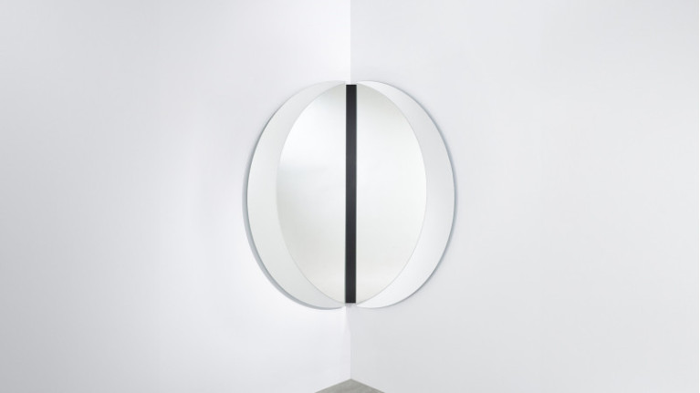 Miroir LUNA BLACK CORNER | Demi-lunes