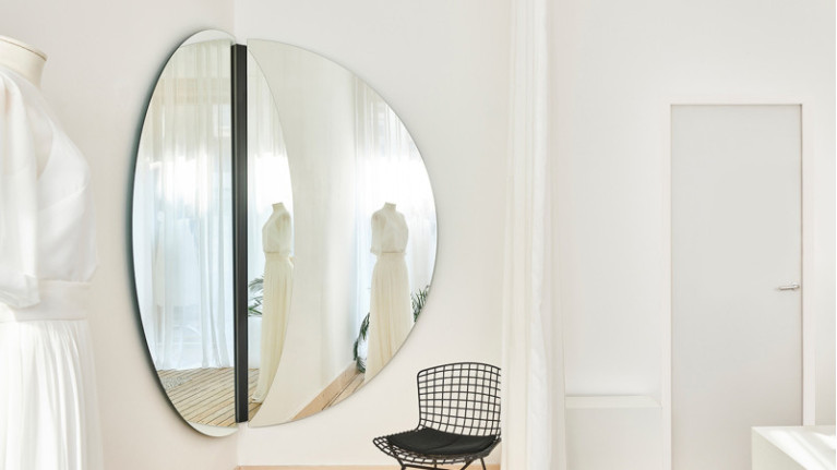 Miroir LUNA BLACK CORNER | Demi-lunes