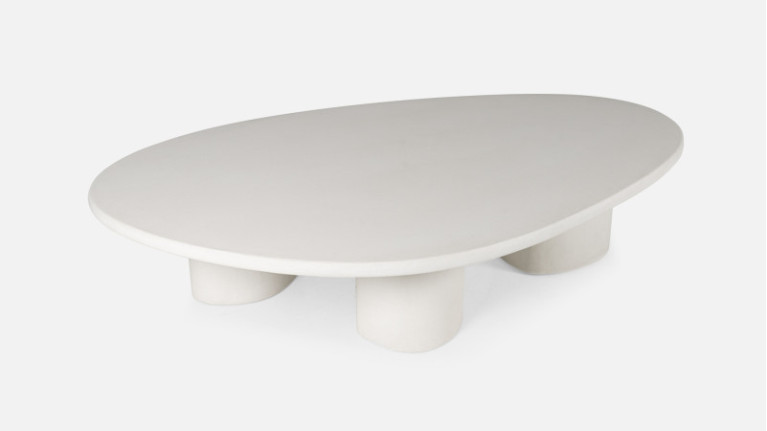 Grande table basse CEZANNE | Mortex®, effet béton ciré