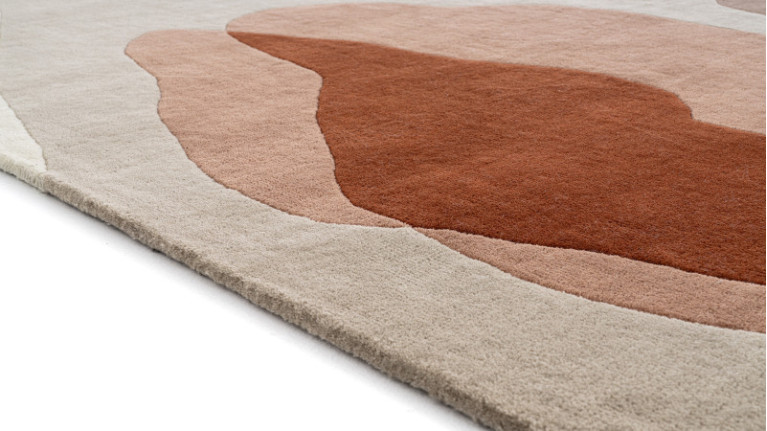 Tapis EARTH TERRACOTTA | Laine origine de Nouvelle Zélande