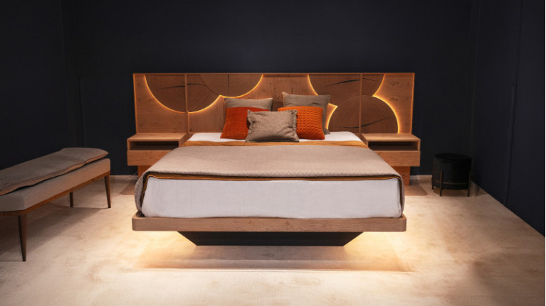 Ensemble de lit avec chevets attenants EQUINOXE | Chambre design