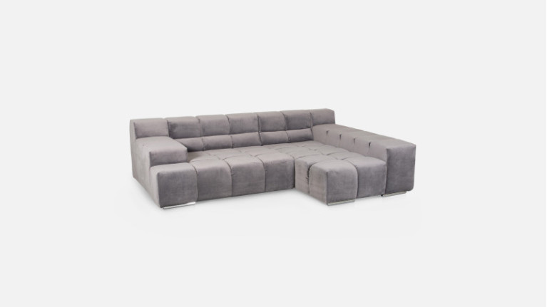 Canapé angle chaise longue maxi TEMPLE | avec assise réglable