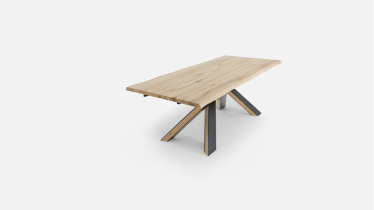 Table de repas extensible en bois 4 pieds QUEBEC