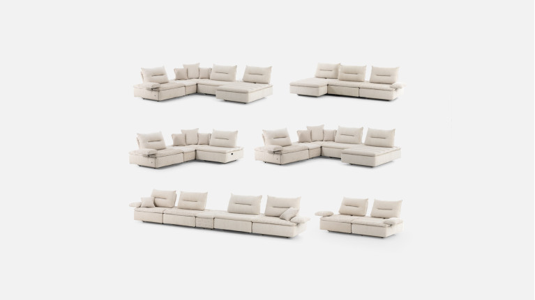 Canapé modulable tissu NEW BYBLOS | Sublime design