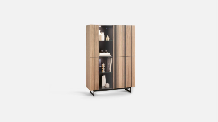 Vitrine PIANA | Meuble haut de gamme pour un salon design