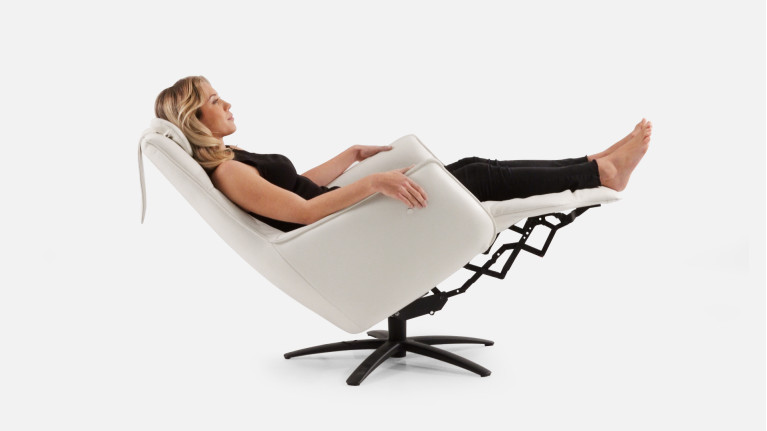 Fauteuil relaxation électrique FLOCON | Design et lignes enveloppantes