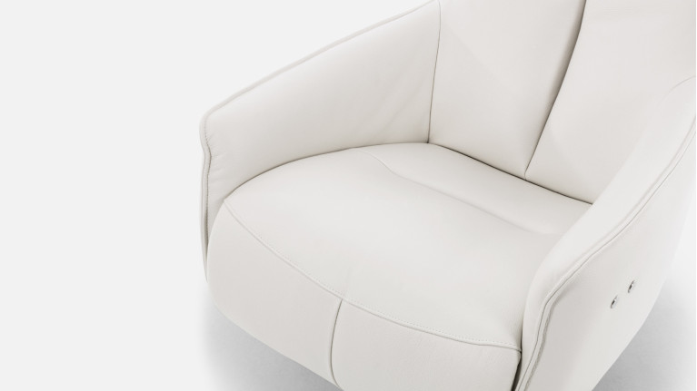 Fauteuil relaxation électrique FLOCON | Design et lignes enveloppantes