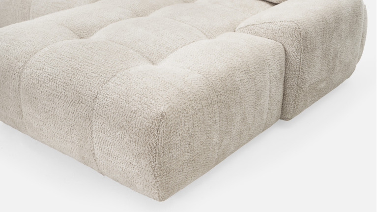 Canapé d'angle chaise longue tissu ANITA | Élégance et confort