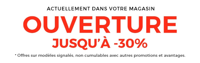 Découvrez votre nouveau magasin situé à Agen et profitez de -30%